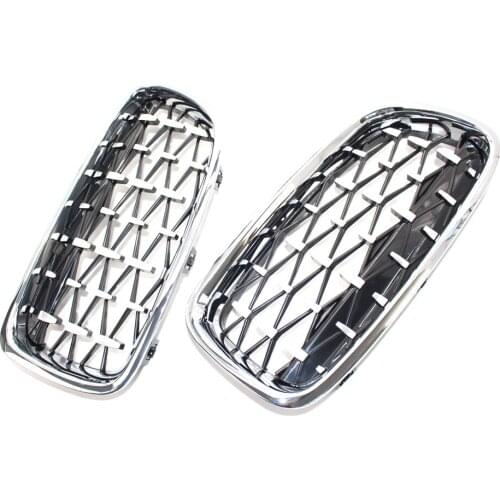 1 Pair Car Racing Grills for BMW 3 Series F30 2013-2018 Meteors Kidney Front Grille Auto Racing Grille Modified Middle Grills