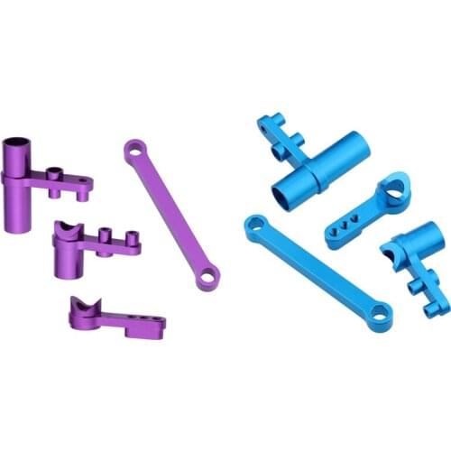 122057 Aluminum Alloy Servo Saver Complete Set Plate for RC HSP Redcat Volcano Epx HSP Exceed RC 1/10 Truck Buggy Car Upgrade Pa