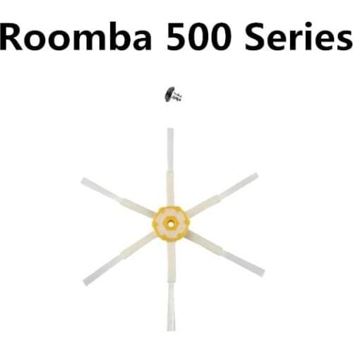 Six-paw-Side brush For Irobot Roomba 500 510 520 530 540 550 560 570 575 580 590 Robotic Vacuum 0Cleaner Spare Part (Free screw)