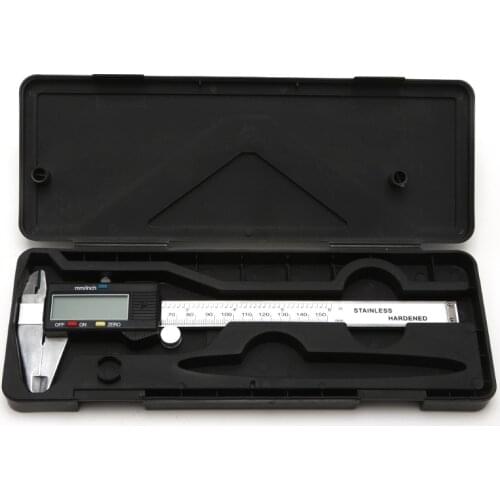 Vernier Caliper 6" 150mm Digital Electronic Vernier Caliper Micrometer Gauge Widescreen Carbon Steel