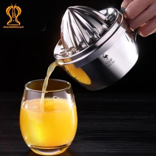 SHANGPEIXUAN Stainless Steel Citrus Squeezer Orange Manual Juice Juicer Portable Pressed Fruit Juice Maker Kitchen Accessories