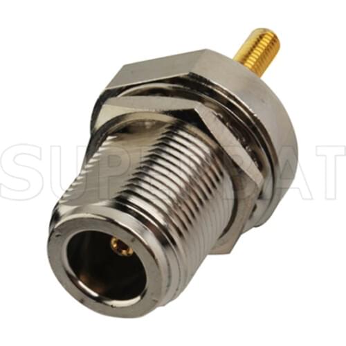 Superbat N Female Jack Bulkhead Straight Connector for Fiber-Glass Antenna RF Coaxial Connector