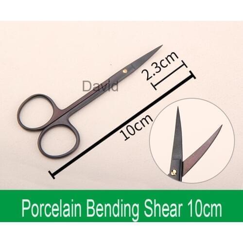 Stainless steel fine sharp instruments Korean style double eyelid scissors with gold handle Beauty scissors