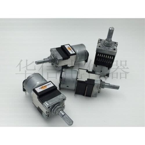 [VK] Japan ALPS RK168 quadruple motor potentiometer 100KBX4 B100K handle length 25MMF 216M switch