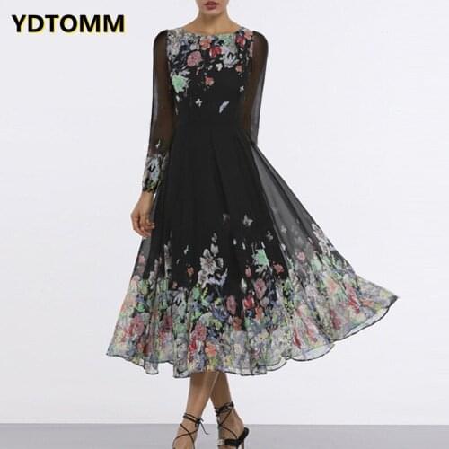 Летние платья с длинным рукавом YDTOMM China At AliExpress