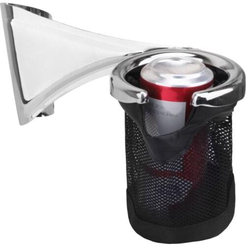 Motorcycle Rear Passenger Drink Cup Holder Metal Drink For Harley Touring Road Glide Electra Glide CVO Ultra 2014 -2020