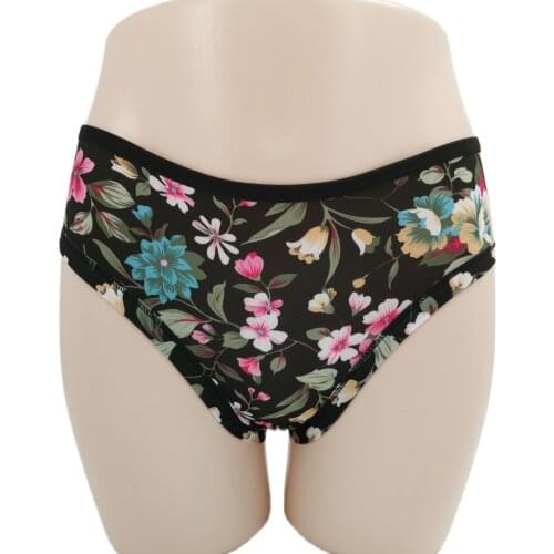 Panties for lady womens briefs ladies' panties sexy floral 3D printing big size underwear lingerie womens underpants panty