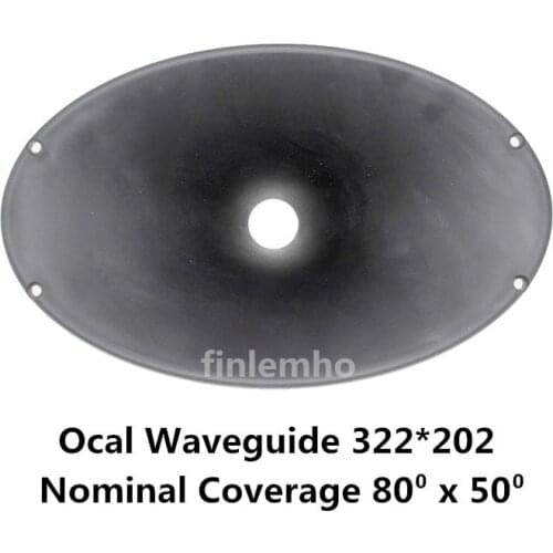 1PC DJ Speaker Tweeter Treble Horn 1" Throat Oval Waveguide 80° x 50° For Professional Audio Mixer Console Woofer Home Theater
