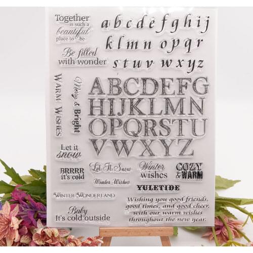 16x21.5 Hand account photo album diaryTransparentClear Silicone Stamp/Seal forDIYscrapbooking/photo album Decorative card making