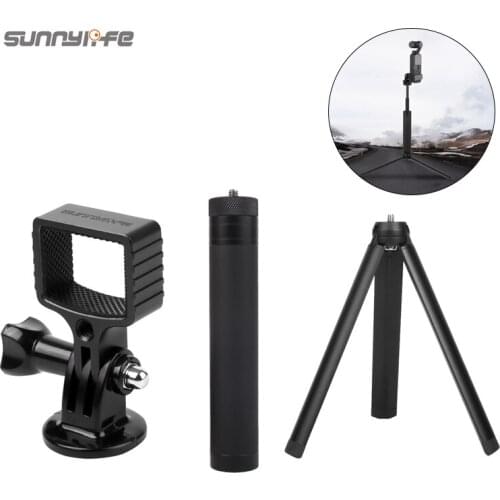 3 IN 1 Aluminum Alloy Adapter& Tripod Mount &Extension Rod for GOPRO DJI OSMO POCKET Gimbal Accessories
