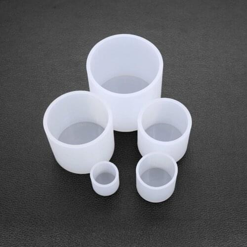 Handmade 3d Cylindrical Candle Mould Silicone Wax Modeling Small Craft Flower Planter Concrete Cement Clay Molds