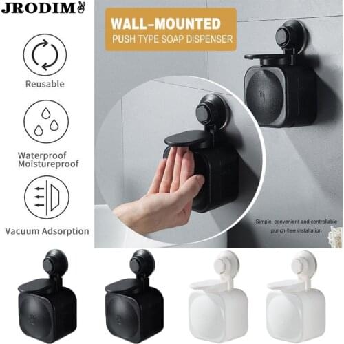 Automatic Soap Dispenser Silicone Push-type Soap Dispenser Wall-mount Shower Gel Shampoo Soap Organizer Bathroom Accessories
