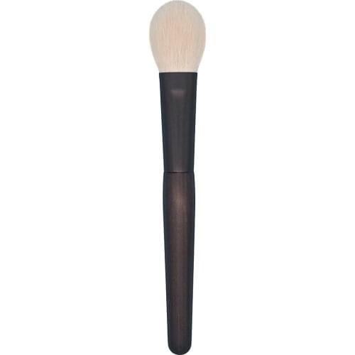 B106 Professional Handmade Makeup Brush Soft Saibikoho Goat Hair Flat Blush Highlighter Brush Ebony Handle Make Up Brushes