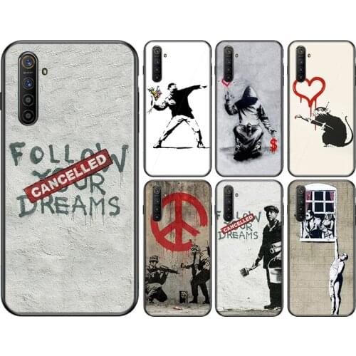 Banksy Street Art Silicone Cover For OPPO Reno 4 3 Pro 10X Zoom 2 Z F Realme ACE C2 X2 Pro 5G Phone Case