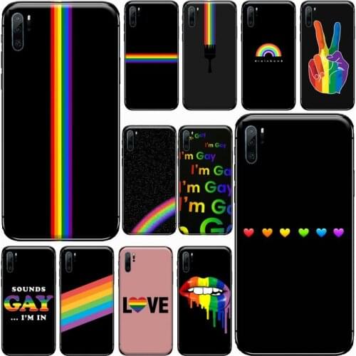 Gay Lesbian LGBT Rainbow Pride Phone Case For Huawei honor Mate P 9 10 20 30 40 Pro 10i 7 8 a x Lite nova 5t