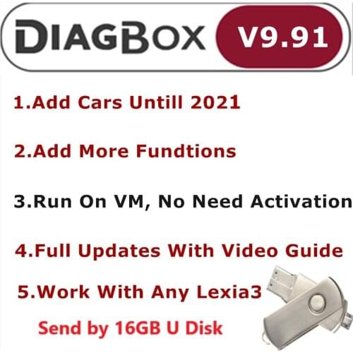 Diagbox V9.91 V9.68 V8.55 V7.83 Full Update For Lexia3 PP2000 Lexia-3 Diagbox 9.91 For Citroen/Peogeot Diagnostic Tool To 2021