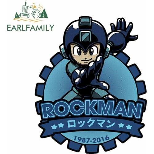 EARLFAMILY 13cm x 10.4cm for The Blue Bomber Decal Silhouette Camper Refrigerator Car Stickers Windows Waterproof RV Graphics