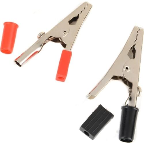 200pcs/Set 56mm Electrical Crocodile Clamps Screw Probe Fixing Test Alligator Clips Cable Lead Testing Clip Industry Supplies