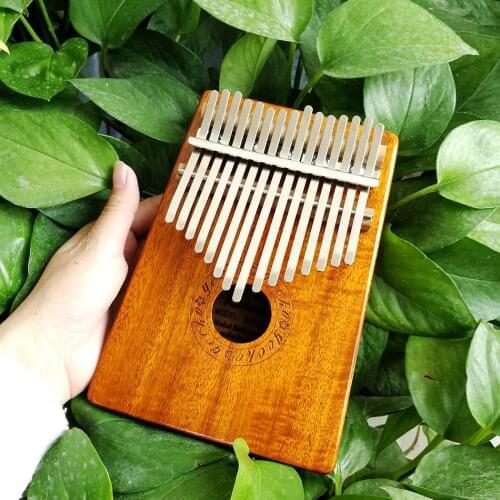 Gecko K15K 15 key Kalimba Solid KOA African Thumb Piano Finger Percussion Keyboard Kids Natural