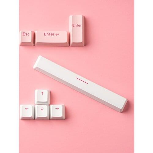 ESC Arrow 6.25u Spacebar Enter Keycap For Cherry Mx Switch Mechnical Keyboard Pink Green Blue Red White OEM Profile PBT Keycaps