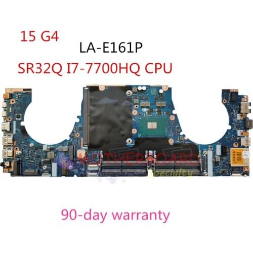 For HP Zbook 15 G4 Laptop motherboard WIth SR32Q I7-7700HQ CPU 921047-001 LA-E161P 100% full Tested