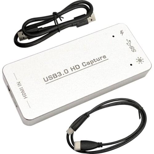 USB 3.0 60FPS HDMI to USB 3.0 VIDEO CAPTURE Card Adapter Dongle Game Streaming Live Broadcast 1080P for OBS/vMix/Wirecast/Xsplit