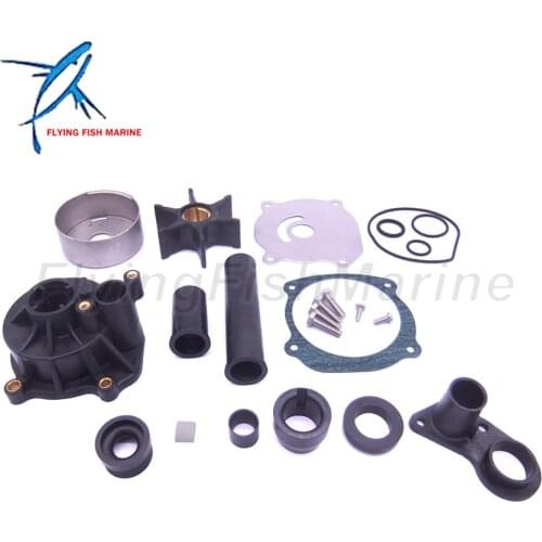Outboard Engine 435929 5001595 Water Pump Repair Kit with Housing for Evinrude Johnson OMC BRP V4 V6 V8 75-250HP Boat Motor