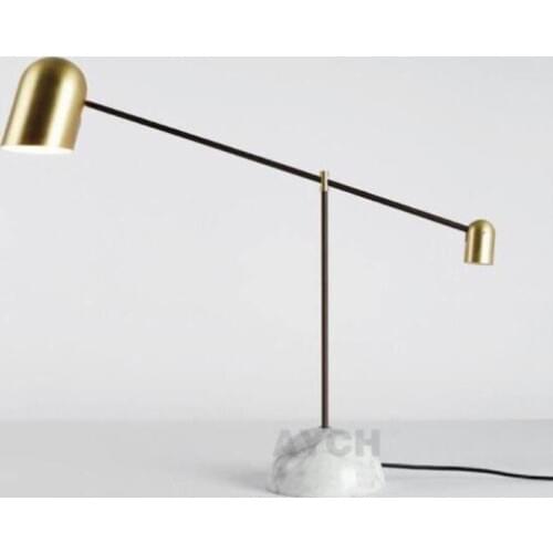 Industrial Long Arm Marble Base LED Table Lamp Study Lamp Reading Light Bed Light Foyer LED Desk Lamp Eye-Care Free Shipping