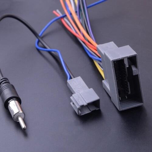 2 pcs Radio Stereo Wire Wiring Harness Cable Antenna Adapter Connector Fit For Honda Civic CRV Odyssey Jazz Acura TSX
