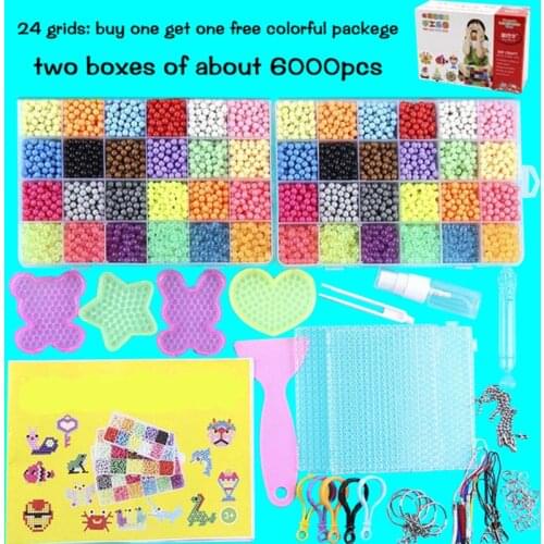 Puzzle Multicolor DIY Water Spray Magic beads Ring Refill Toys For Children Educational Kit Ball Game Beads Juguetes