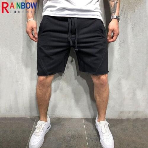 Rainbowtouches Shorts Mens Fitness Solid Running Shorts Comfortable Casual Loose Outdoor Marathon Jogging Shorts Men