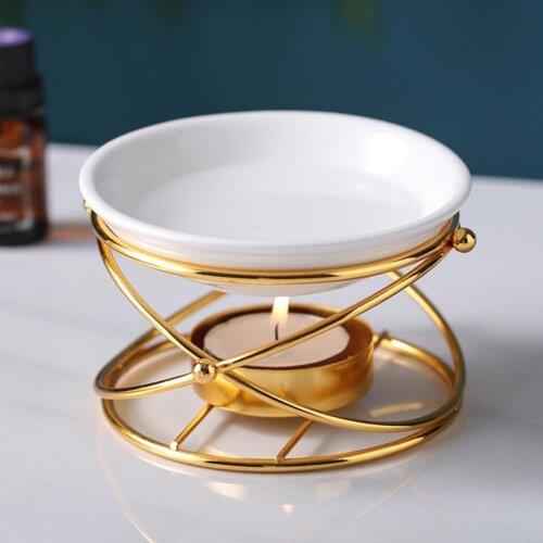 Stable Base Great Aroma Diffuser Furnace Burning Holder Geometric Tealight Candle Holder Decorative for Bedroom