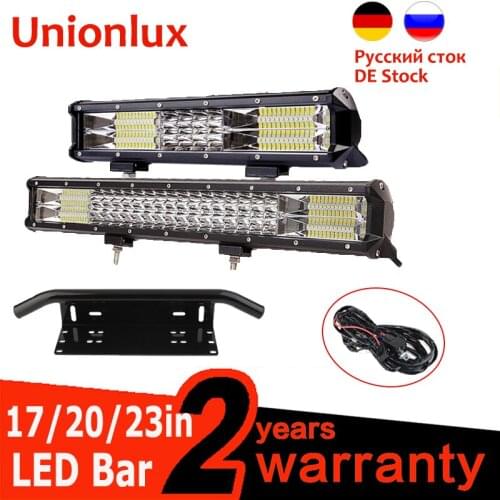 7D 3 row Off Road 15'' 18'' 20'' 23inch 252w 288w 324w LED Light Bar Combo Led Work Light Bar 12v 24v Truck SUV ATV 4WD 4x4