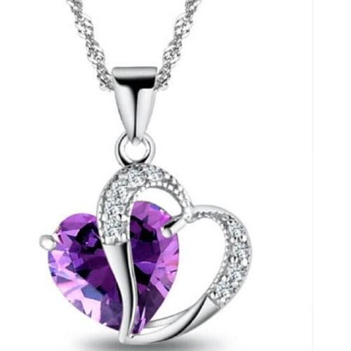 Top Fashion Class Women Girls Lady Heart Crystal Maxi Statement Pendant Necklace NEW Jewelry