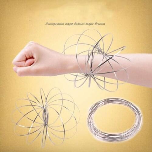 Magic Bracelet stainless steel Decompression Novel funny toys for kids children adult stress relieve Magical toy new style