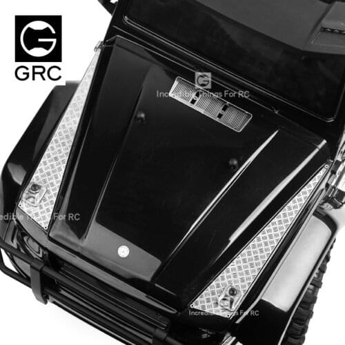 XINQIRC For 1 / 10 RC tracked vehicle traxxas trx6 g63 trx4 G500 auto parts, metal skid plate of engine hood