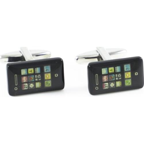 Smart Phone Cuff Links Black Phone Cuff Links Fathers Day Gift Cuff Links Birthday Gifts Cuff Links
