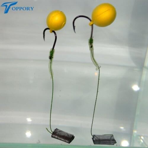 Toppory 12mm Pop Up Scented Boilies Floating Smell Lure Corn Flavor Artificial Baits Hair Rig Terminal Tackle Carp Fishing