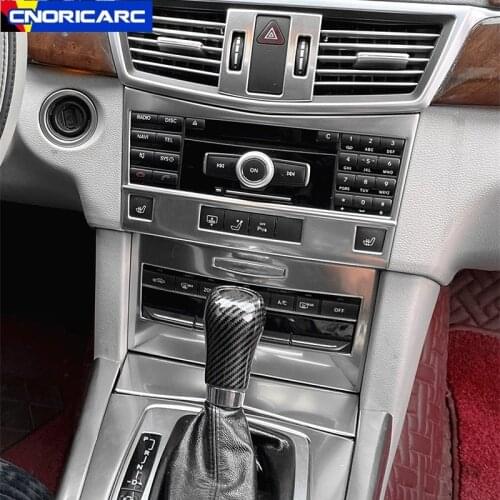 Car Center Console CD Frame Decoration Air Conditioning Vent Trim For Mercedes Benz E Class W212 2010-2011 Gear Shift Panel