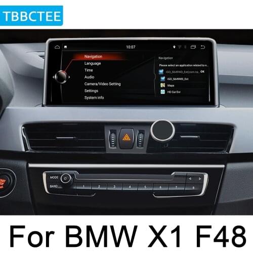 Car Radio DVD Navigation map Player For BMW X1 F48 2018 2019 Android Audio Stereo HD Touch Screen all in one WIFI BT Head Unit