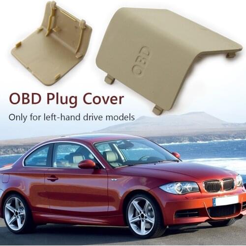 Car Interior Kick Panel Cap LHD Left OBD Plug Cover Trim for BMW 1 Series E81 E82 E84 E87 E88 51437144966 51439125298 Auto Parts