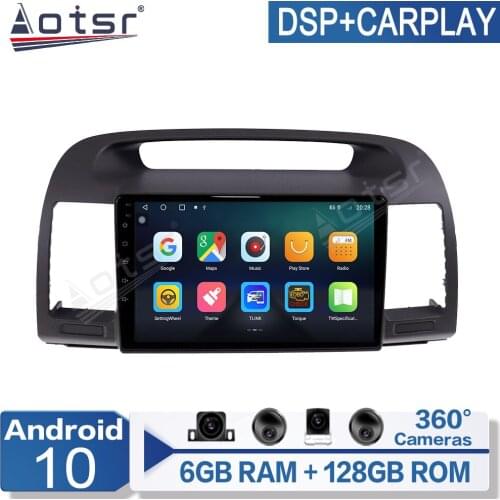 6+128G Android Radio Car Multimedia Video Player For Toyota Camry 5 2001-2006 navigation GPS IPS screen PX6 No 2 Din AutoRadio
