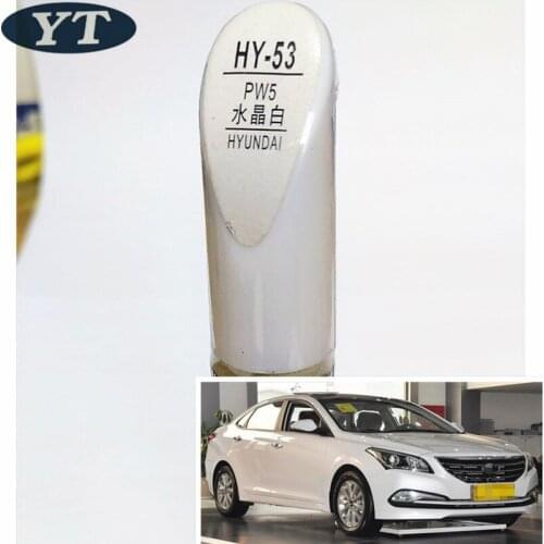 Car scratch repair pen, auto paint pen WHITE color for Hyundai IX35 IX25 Elantra Accent I30 Verna Tucson Sonata Santafe
