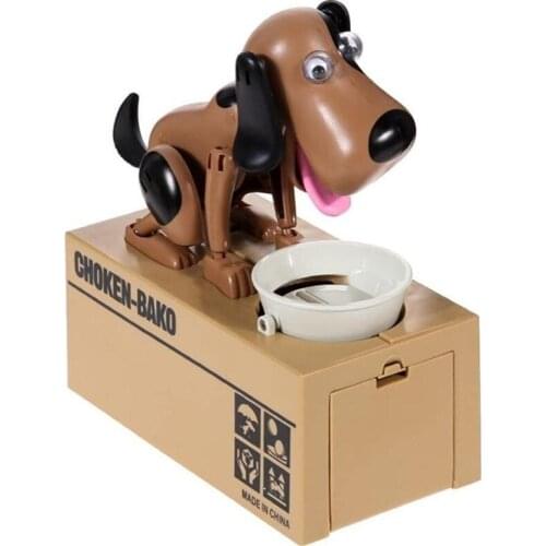 Cute Puppy Dog Piggy Bank Safe Save Money Box Saving Money Pot Coin Box Can Electronic Piggy Bank Children Kids Birthday Gifts