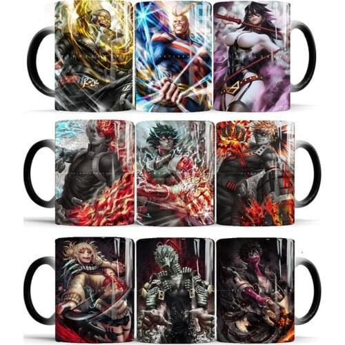 My Hero Academia Mug 11oz Ceramic Color Changed Coffee Mugs Milk Tea Cup Friends Birthday Gift Mugs