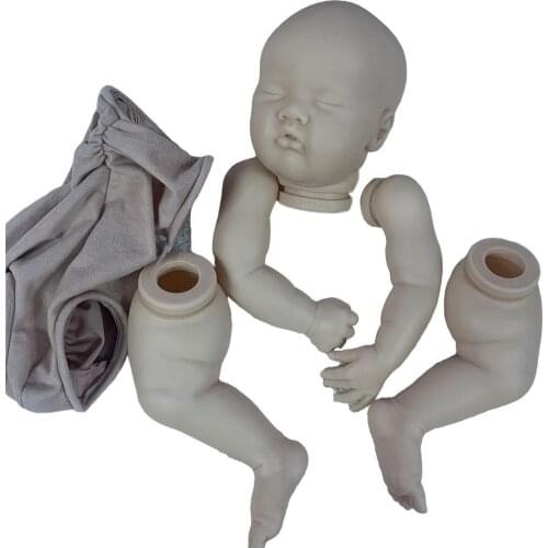 New 20-inch 2175 Rebirth Doll Kit Cute Sleeping Baby Realistic Soft Child Rebirth Doll Send Childrens Holiday Gift Collections