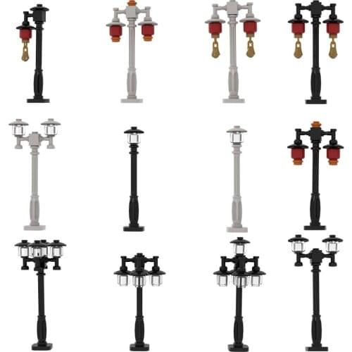 [MOC Hub] Road Lamp Traffic Light Building Blocks Compatible Major Brand Kids Toys Early Learning Education Gifts