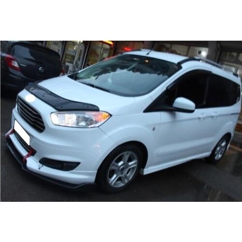 For Ford Tourneo Courier Front Bumper Attachment Spilitter Universal Front Lip Car Styling Auto Accessory 3 Pcs Body Kit