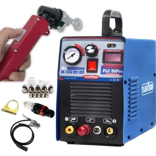 50Amp Pilot Arc Plasma Cutter Machine CUT55P 50A Dual Voltage Plasma Cutting, Air Inverter Non-Touch Plasma Cutter Machine