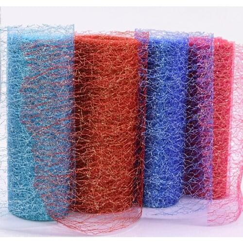 15cm*10 Yards Net Yarn Roll Wedding Veil Wedding Car Party Decoration Sequin Mesh DIY Craft Birthday Party Supplies